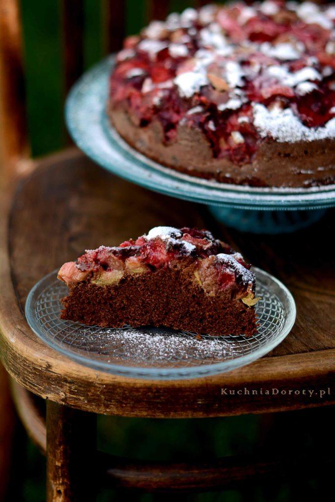 Ciasto Czekoladowe z Truskawkami