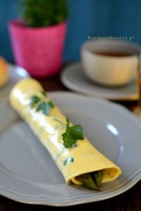 Omlet ze Szparagami