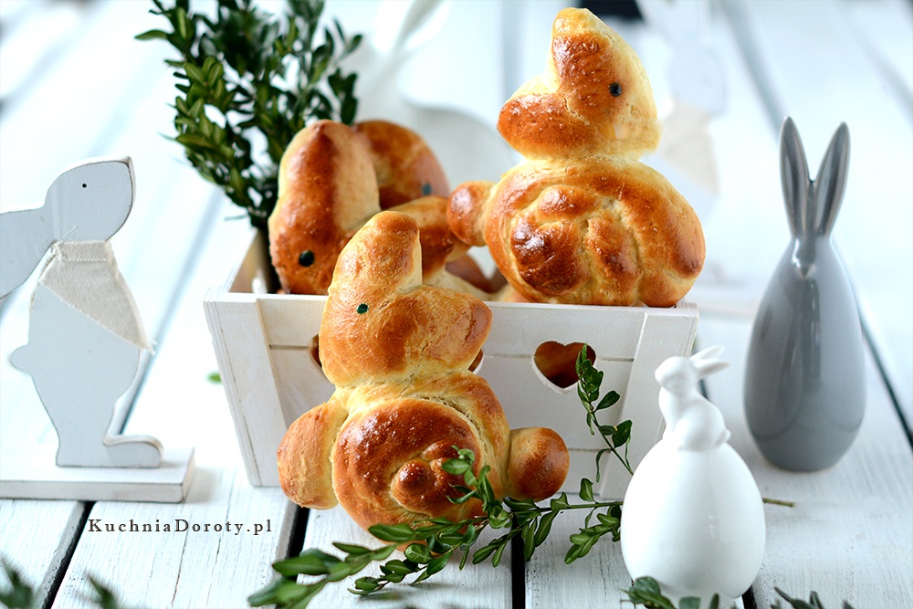 Drożdżowe Zając Wielkanocne