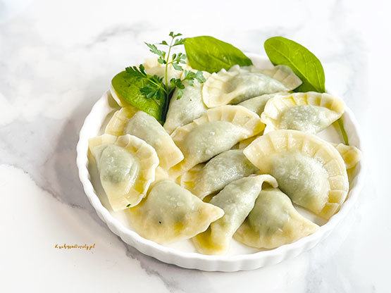Pierogi ze Szpinakiem